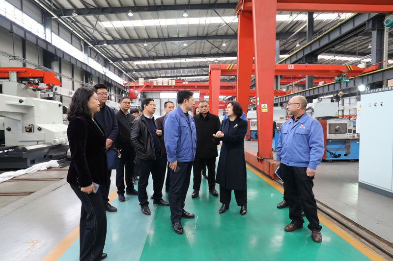 天水市委領(lǐng)導王燕一行來星火機床公司調(diào)研