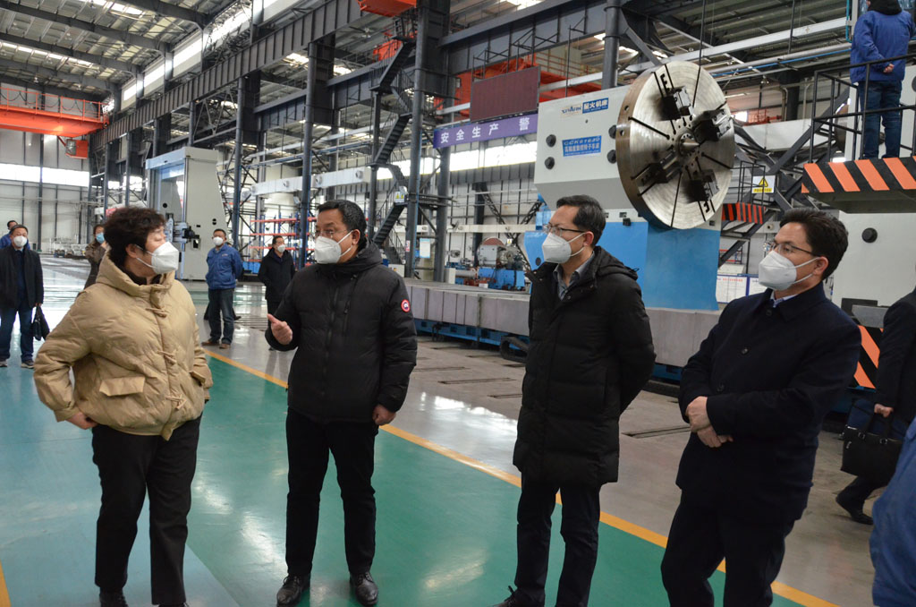 省國投集團領導一行蒞臨星火機床公司調(diào)研